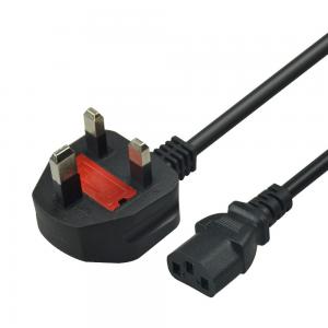 China CCC UK Power Extension Cord 3 Pin Plug Male To Female Uk Ac Power Cable on sale