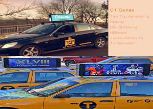 Best Taxi Top Led Display Screen Single / Double Sided 3G 4G WIFI GPS Sign Aluminum wholesale
