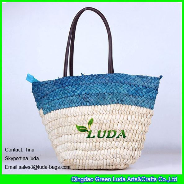 Cheap LUDA cute designer handbags handmade cornhusk straw beach bags for sale