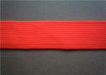Red Polyester Custom Jacquard Ribbon Fabric Trim 2Cm Width Printed