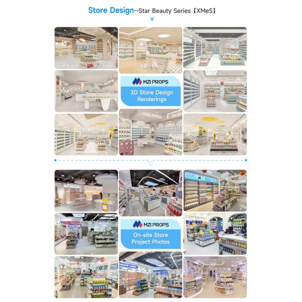 BBC002 Fashion-forward baby diaper rack display Luxury Shop Showcase Baby Store Design shelves for baby shop