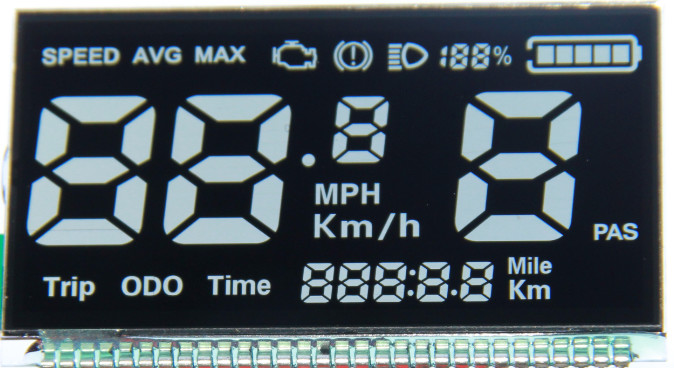 7 Segment LCD Display Instrumentation LCD Module BTN VA LCD Display Full View Automotive Instrument Panel Lcd