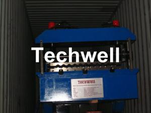 Steel Metal Roof / Roofing Sheet Making Machine For 0.2 - 0.8mm Material