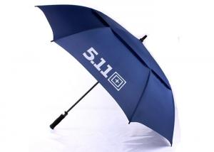 Best Black Promotion 30 Inch Vented Golf Umbrella , Large Golf Umbrella Windproof wholesale