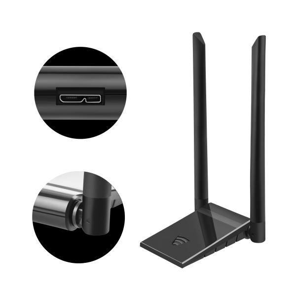 Cheap 2.4 5.8GHz USB Wireless Dongle 1300M Usb 3.0 Dual Band Wireless Usb Adapter for sale