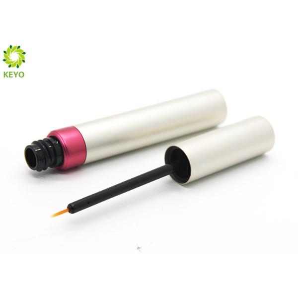 Aluminum Shell Empty Liquid Eyeliner Bottle / Eyeliner Liquid Pen With Brush Cap
