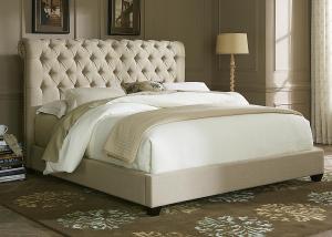 China Upholstered Bed, Upholstered Headboard, Hotel Furniture, Fabric Bed on sale