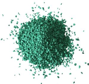 Wet Pour EPDM Rubber Granules Surfacing Recyclable Dark Green For Playground