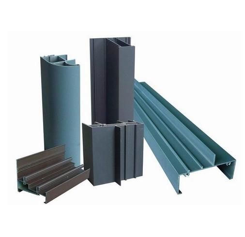 Cheap OEM 6005 Wood Grain Coated Aluminum Window Extrusion Profiles For Hotel Doors And Windows for sale