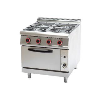 Portable Gas Range Cooker with 4 Burner Stove and Multifunctional Stainless Steel Oven