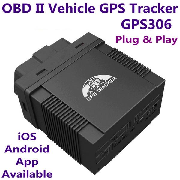 Cheap GPS306 OBD II Car Vehicle Security GSM GPRS GPS Tracker + Car On-Board Diagnostics Trouble-Shoot Tool W/ iOS/Android App for sale