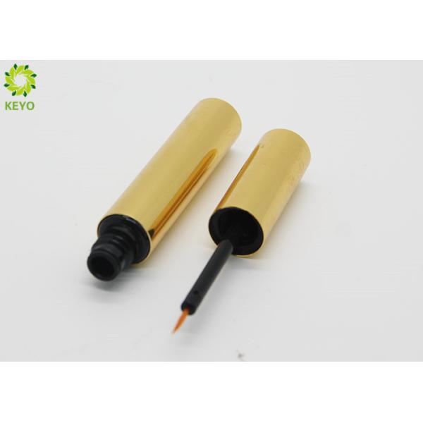 5ml 6ml Empty Liquid Liner Pen , Golden Packaging Containers For Cosmetics