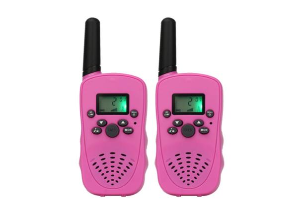 Cheap 0.5W Portable Pink Walkie Talkies , Smart Size Handheld Talkie Walkie for sale