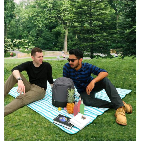 Extra Large Foldable Packable Picnic Blanket 200 x 200cm