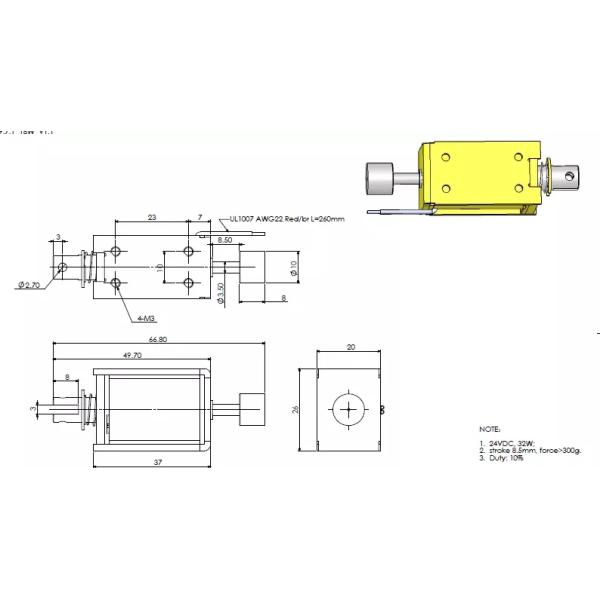 Zinc Coating 24VDC 1.2A Normally Open Solenoid Valve