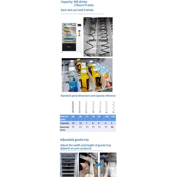 Micron Smart Cola Canned Beverages vending machine Drink Snack Vending Machine Large Capacity