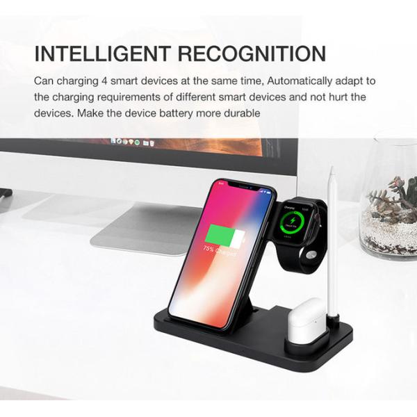 Multifunction 2W ABS 139mm 4 In 1 Wireless Charging