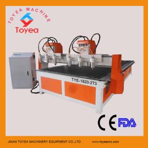 China Multi-heads CNC Wood router machine with Taiwan linear rail TYE-1820-2T3 on sale