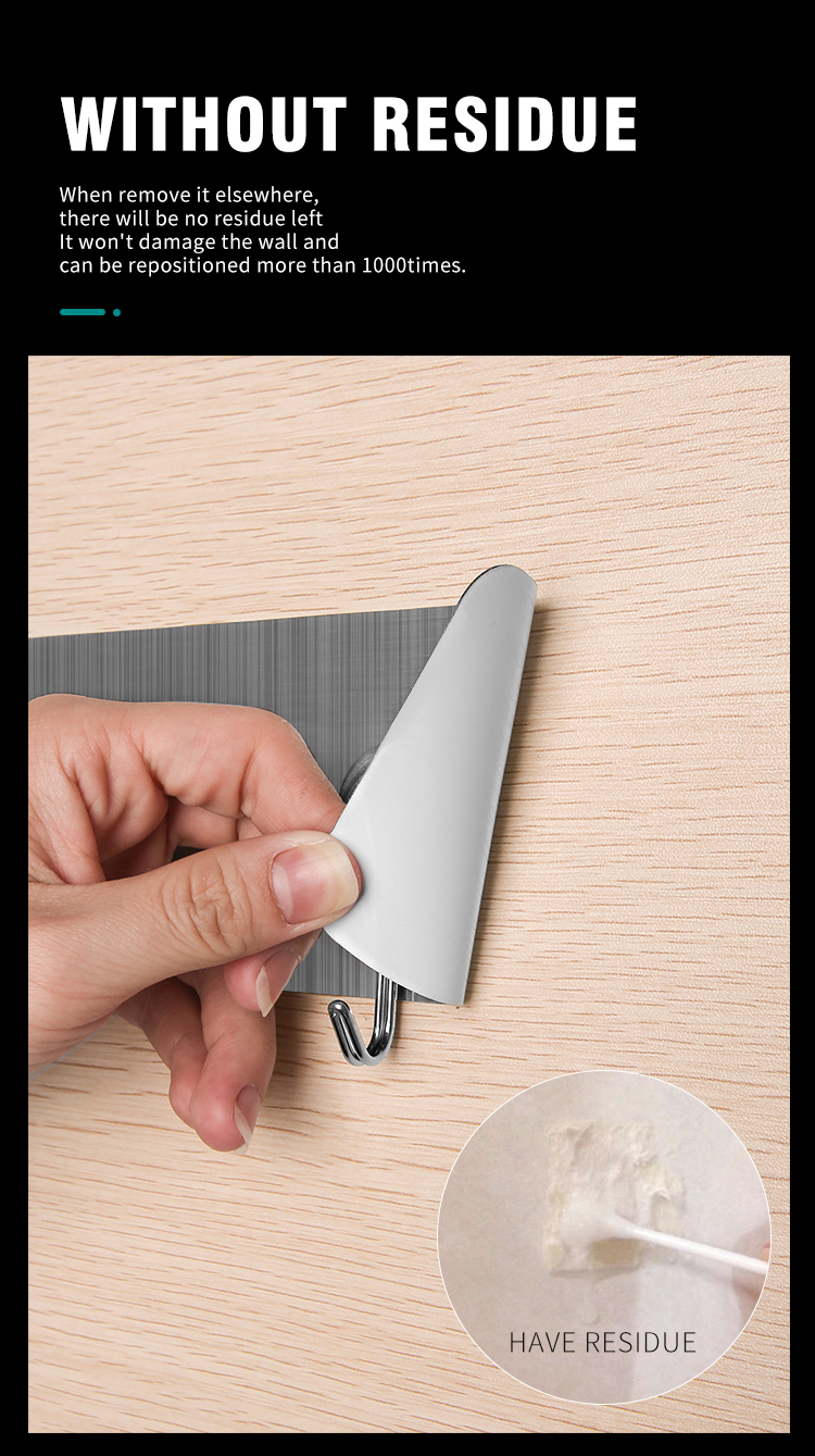 Self Adhesive Wall Mounted Bathroom Clothes Hangers For Coat