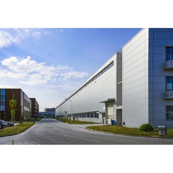 Weather Resistant Steel Structure Construction For Industrial Workshop Building With Sandwich Panel