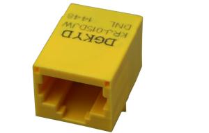Best KRJ-015DJWDNL Unshielded Rj45 Internet Connection 10 / 100 Megabit , Yellow Color wholesale