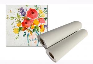 Best Artist Inkjet Printable Poly Cotton Canvas Roll For Large Format Printer wholesale