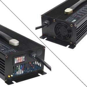 Best High Power 2500w 24V Lead Acid Lithium Ion Lifepo4 Electric Forklift Lifepo4 Battery Full Charge Voltage Battery Charger wholesale