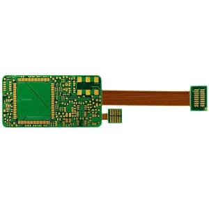Best Durable 8 Layers Rigid Flex PCB ENIG 1.33mm Circuit Board Green wholesale