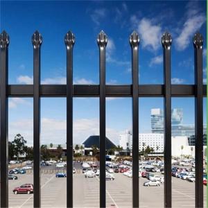 Best Black Outdoor Metal Picket Steel Fence 6ft X 8ft Wrought Iron Garden Fence wholesale