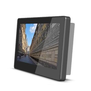 Android Flushed Inwall Mounted Touch POE Tablet With RS232 RS485 GPIO For Security Control
