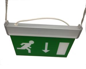 China Energy Saving Wall Mounted LED Aluminum Exit Sign With Acrylic Plate on sale
