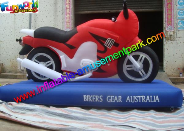Cheap Customized Advertising Inflatables Motorcycle Replica , Inflatable Motorbike Model for sale
