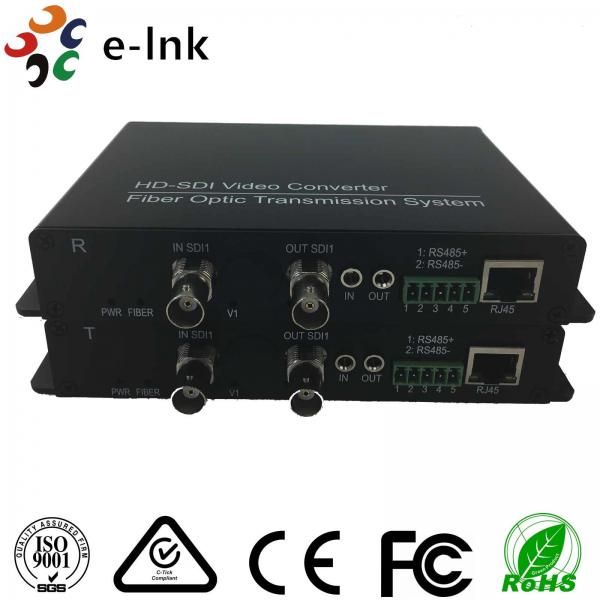 Cheap 3G - SDI Video Hd Sdi To Fiber Converter RS485 Data with 10 / 100M Ethernet for sale