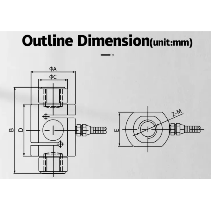 High Precision S Type Tension Pressure Force Sensor Weighing Scale S Type Load Cell
