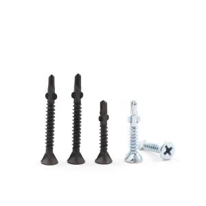 Best ISO9001 2015 Certified Flat Head Self Drilling Wing Screw Black Blue Zinc Countersunk wholesale