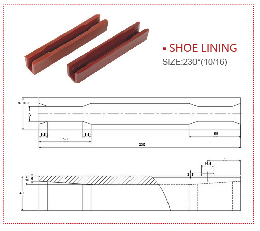 304 Stainless Steel Elevator Spare Parts With Sliding Guide Shoe Rail 10mm / 16mm Width