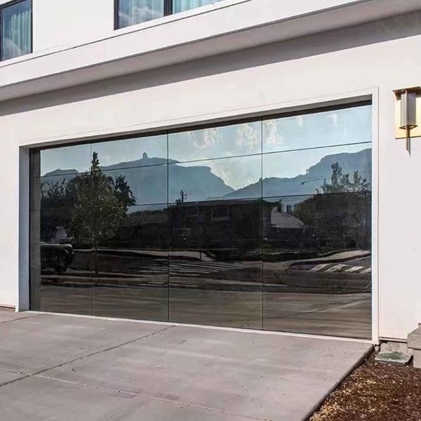 Cheap 100% Transparency Clear Glass Garage Door Electric Roller Shutter for sale