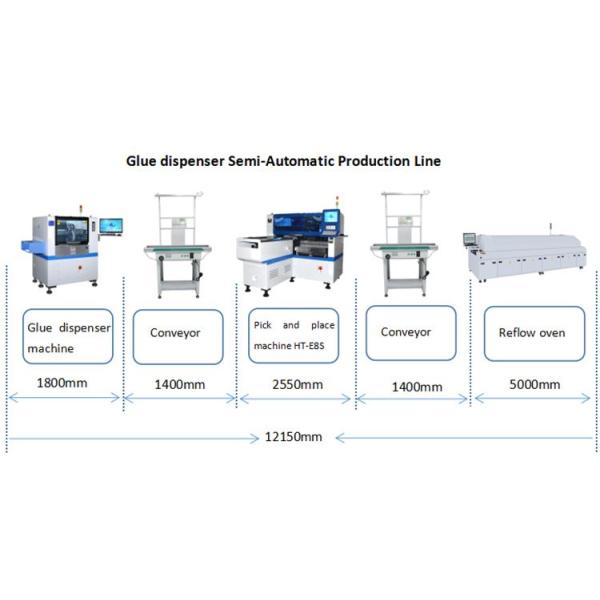 photobank 1.2M PCB Assembly Line SMT Dispenser 90000CPH For Lenses Production