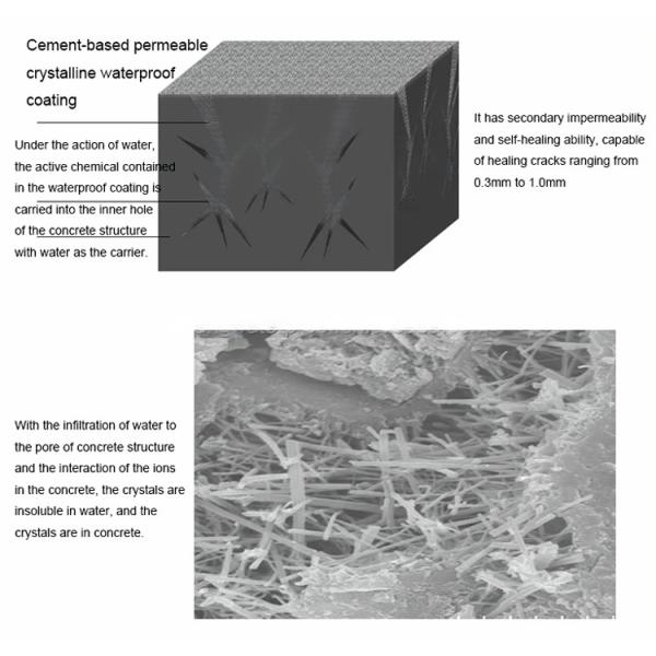 GCCWP - Active Crystalline Waterproofing Mortar in Gre