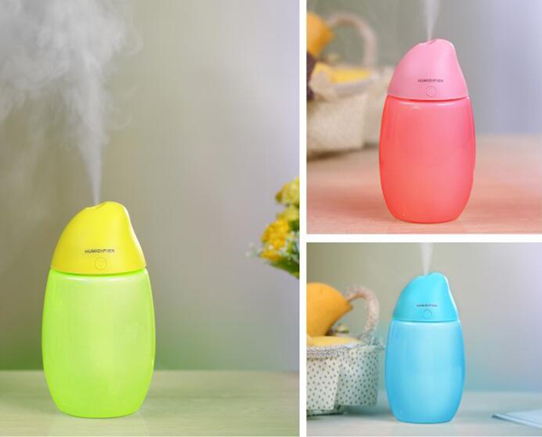 400ml Large Water Tank Tabletop Mini USB Charge Mango Humidifier With Led Light