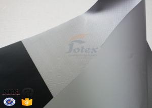 China Grey PVC Coated Fiberglass Fabric , Composite High Temperature Fabric on sale