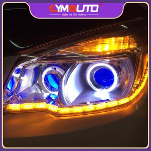 China 12V Daytime Running LED Lights Waterproof Car Gem LED Light Bar DRL Flowing Turn on sale