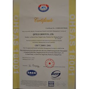 QITELE GROUP WENZHOU WATSON IMPORT&EXPORT CO.,LTD Certifications