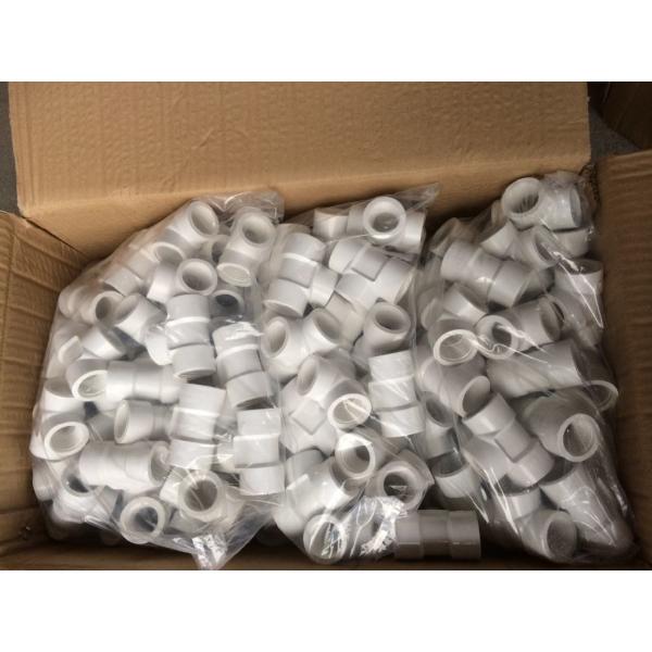 White Sch40 UPVC Fitting Pipe Fitting Plug Adaptor Elbow Tee ASTM Standard 100% Material