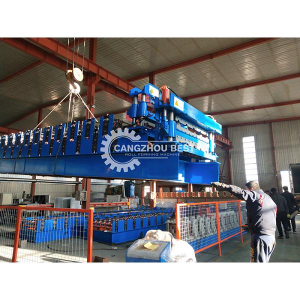 Steel Profile Double Layer Roll Forming Machine Roofing Tiles IBR Corrugated Sheets Making