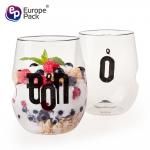 Europe-Pack promotion printing PETG 16oz disposable plastic cups