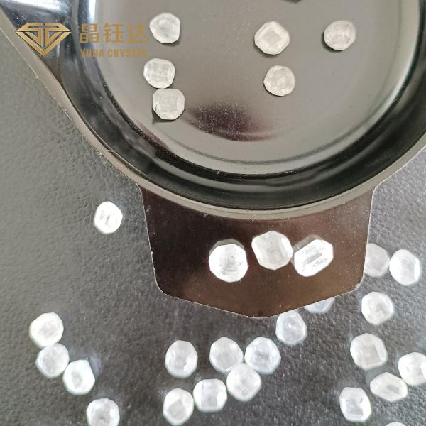 0.6-0.8 Carat Lab Grown HPHT Treated Diamonds Synthetic Uncut Diamond For Jewelry