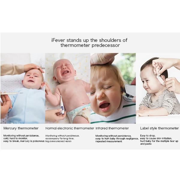 2017 New Children intelligent wearable electronic thermometer Bluetooth smart baby monitor household android