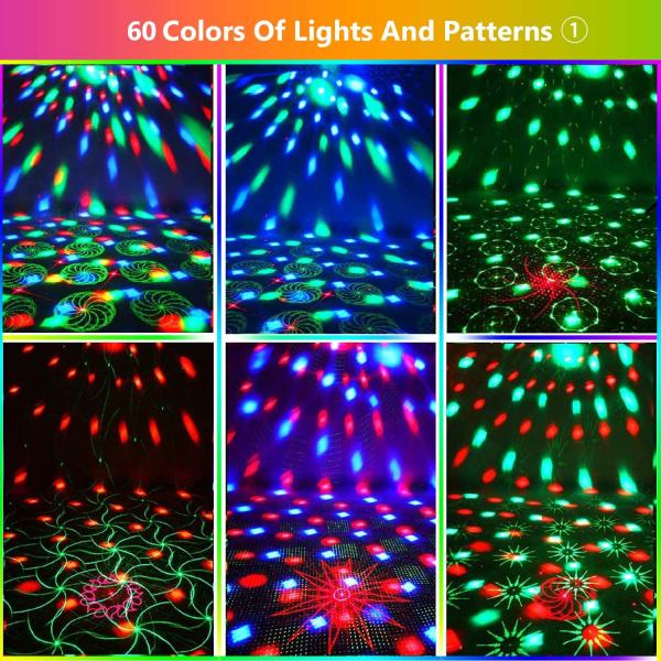 LED Laser Stage Light Projector With Remove Control Laser Stage Lighting Voice Activated