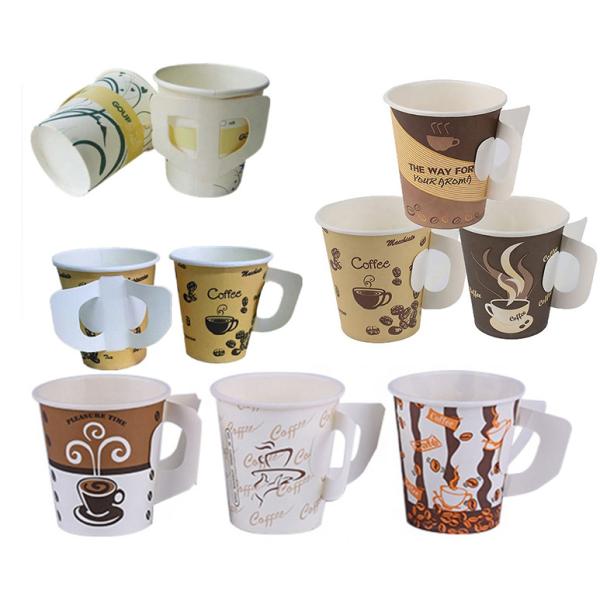 PLC Single PE Or Double PE Disposable Coffee Handle Paper Cup Machine